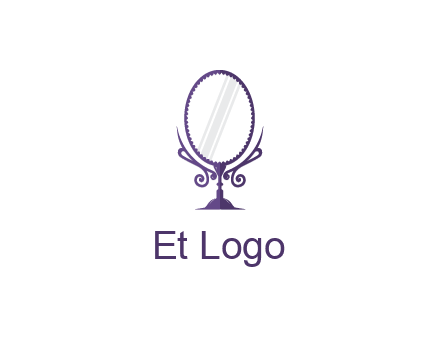 round vanity mirror illustration