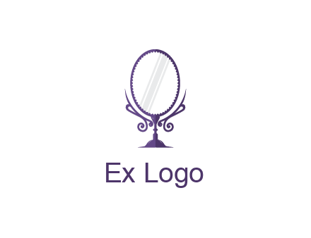 round vanity mirror illustration