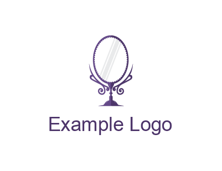 round vanity mirror illustration