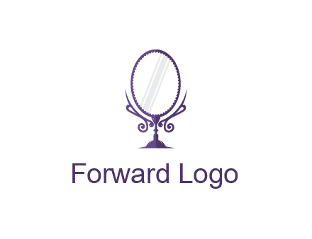 round vanity mirror illustration