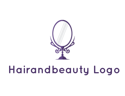 round vanity mirror illustration