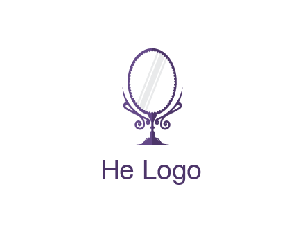 round vanity mirror illustration