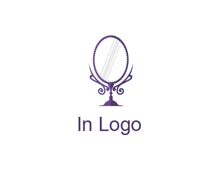 round vanity mirror illustration