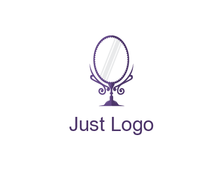 round vanity mirror illustration