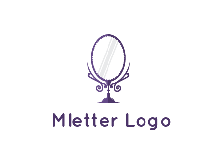 round vanity mirror illustration