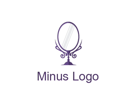 round vanity mirror illustration
