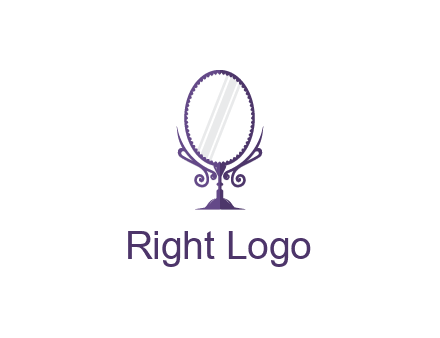 round vanity mirror illustration