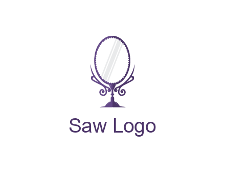 round vanity mirror illustration