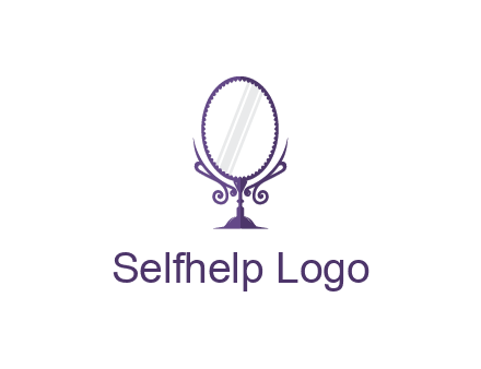 round vanity mirror illustration