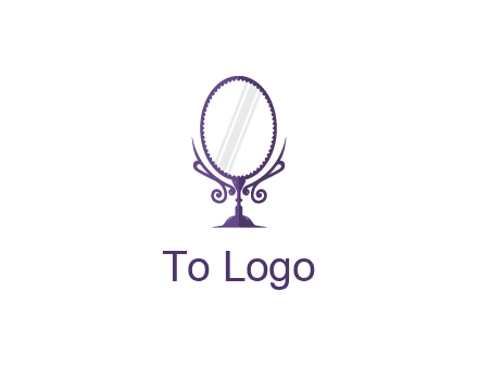 round vanity mirror illustration