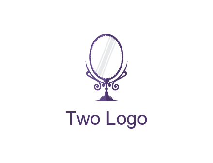 round vanity mirror illustration