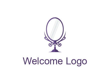 round vanity mirror illustration
