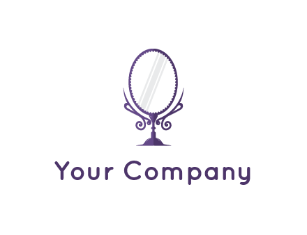 round vanity mirror illustration