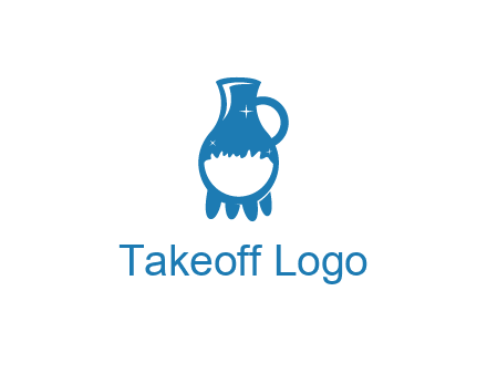 jug half-filled with a beverage icon