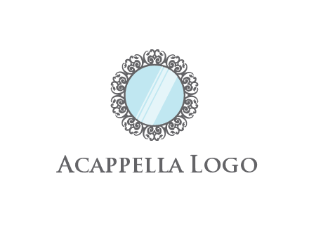 round mirror wall decoration logo