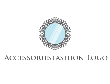 round mirror wall decoration logo