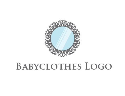 round mirror wall decoration logo