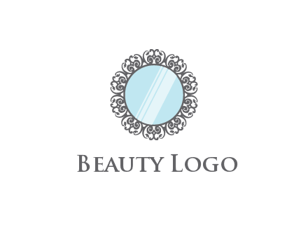 round mirror wall decoration logo