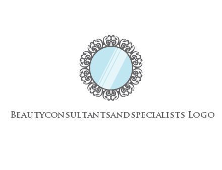 round mirror wall decoration logo