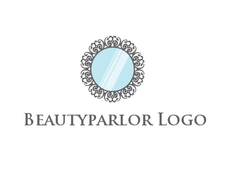 round mirror wall decoration logo