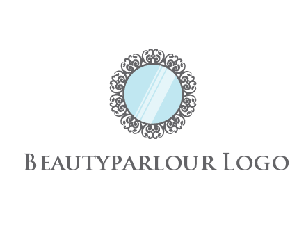 round mirror wall decoration logo