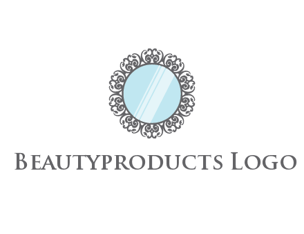 round mirror wall decoration logo