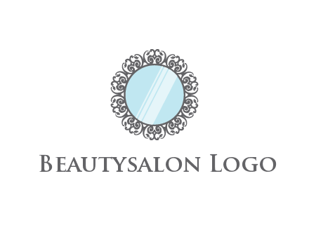 round mirror wall decoration logo