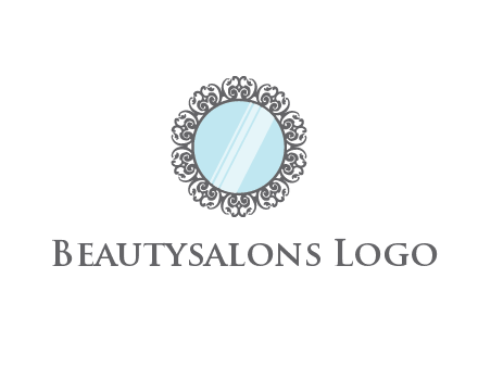 round mirror wall decoration logo
