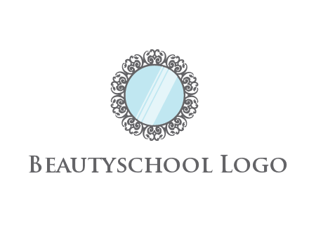 round mirror wall decoration logo