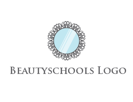 round mirror wall decoration logo