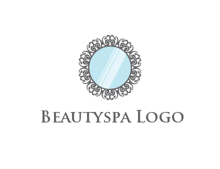 round mirror wall decoration logo