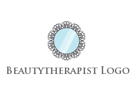 round mirror wall decoration logo