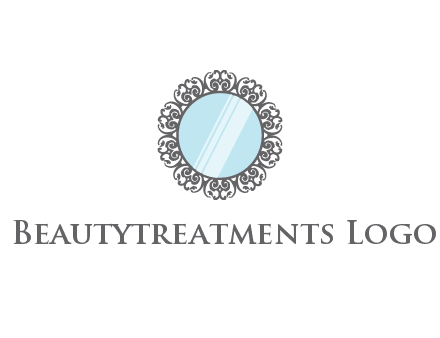 round mirror wall decoration logo