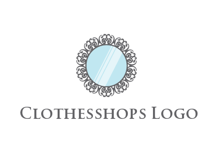 round mirror wall decoration logo