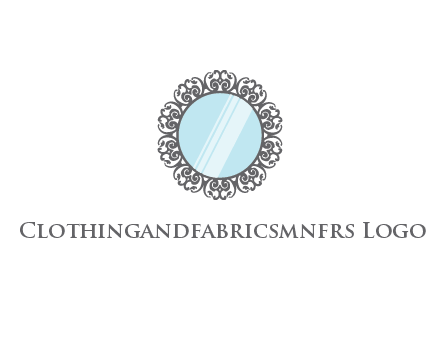 round mirror wall decoration logo