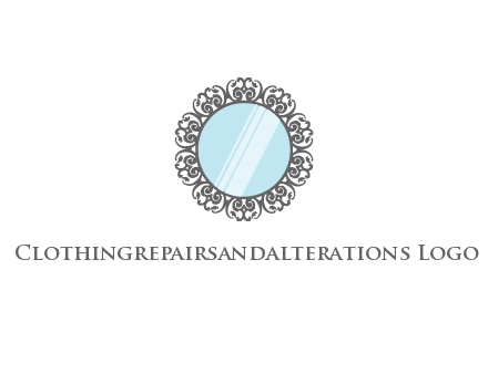 round mirror wall decoration logo