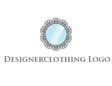 round mirror wall decoration logo