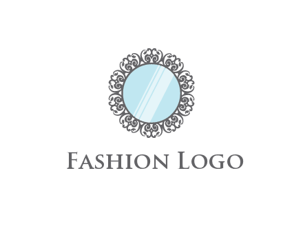 round mirror wall decoration logo