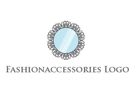 round mirror wall decoration logo