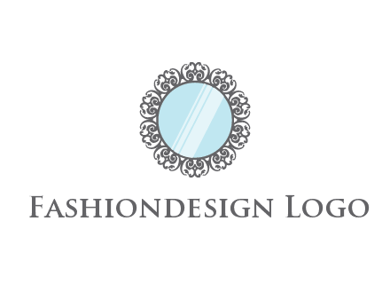 round mirror wall decoration logo
