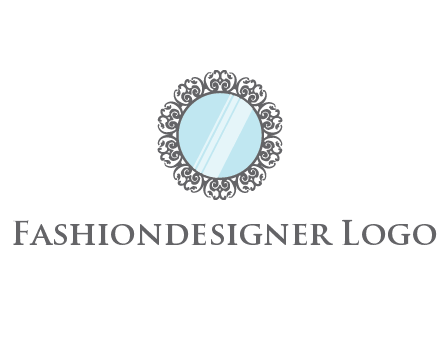 round mirror wall decoration logo
