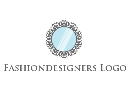 round mirror wall decoration logo