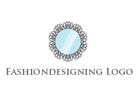round mirror wall decoration logo