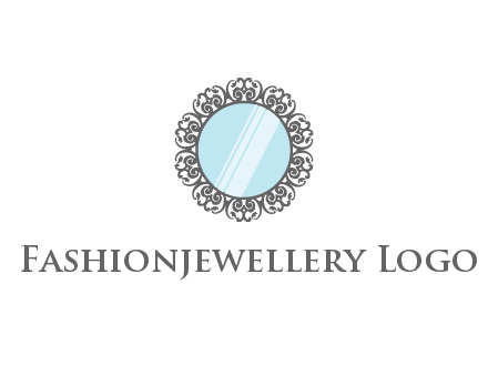round mirror wall decoration logo
