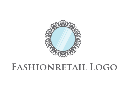 round mirror wall decoration logo