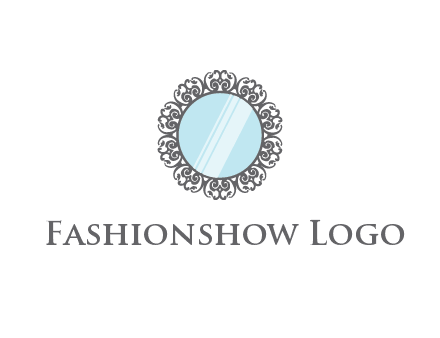 round mirror wall decoration logo