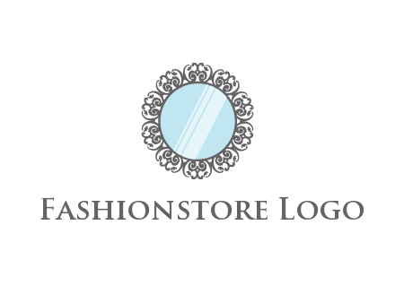 round mirror wall decoration logo