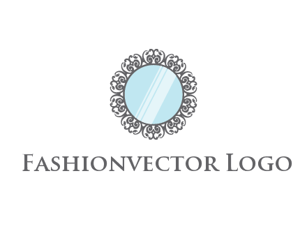 round mirror wall decoration logo