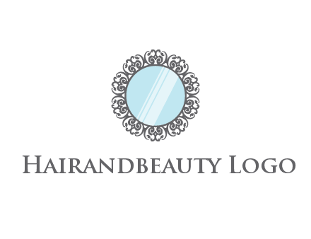 round mirror wall decoration logo