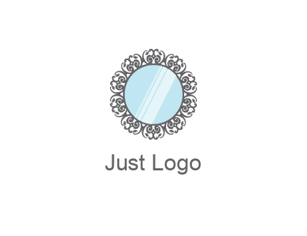 round mirror wall decoration logo